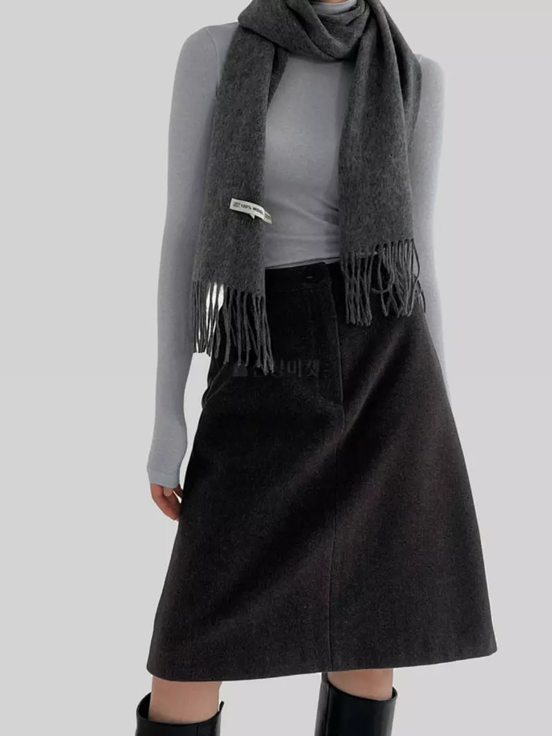 February - Korean Women Fashion - #momslook - Boa Skirt - 10