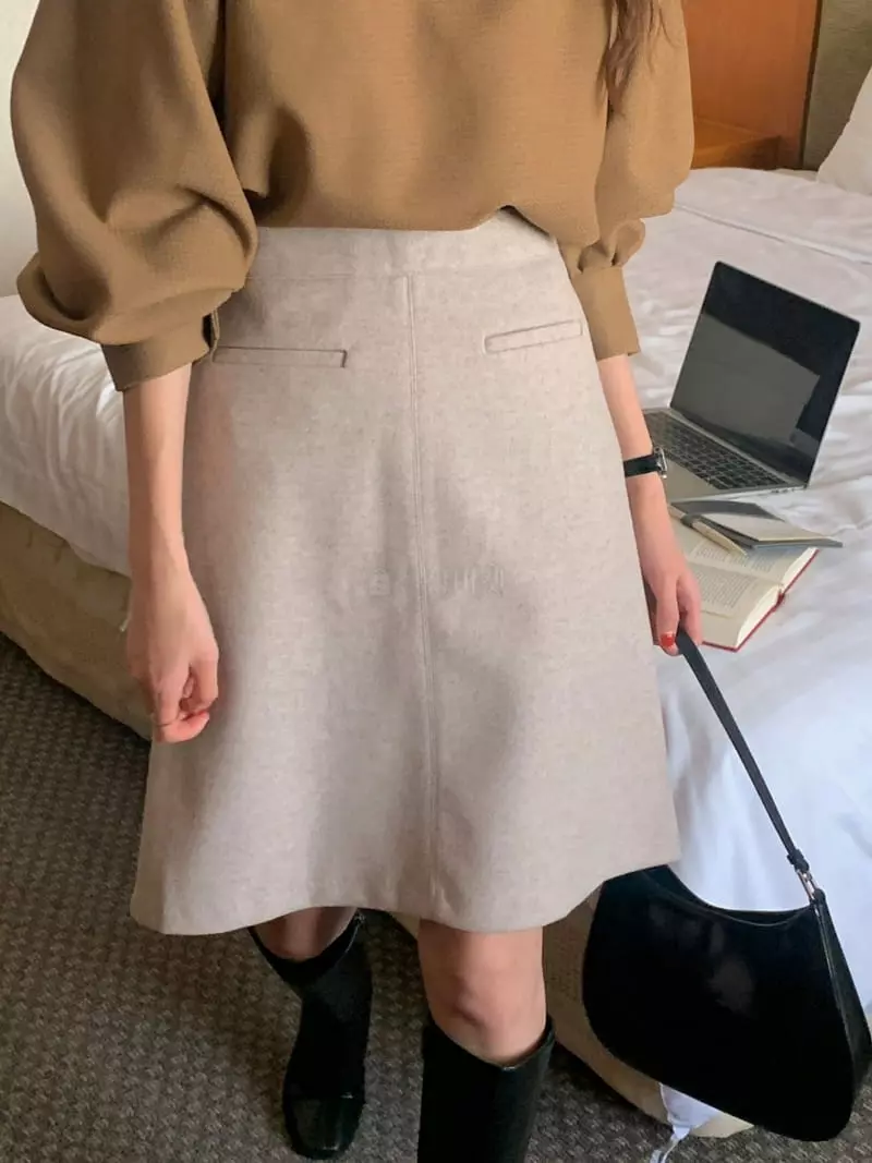 February - Korean Women Fashion - #momslook - Regular Skirt - 8