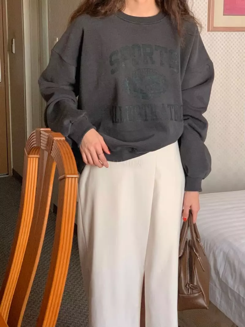 February - Korean Women Fashion - #momslook - Rugby Sweatshirt - 7