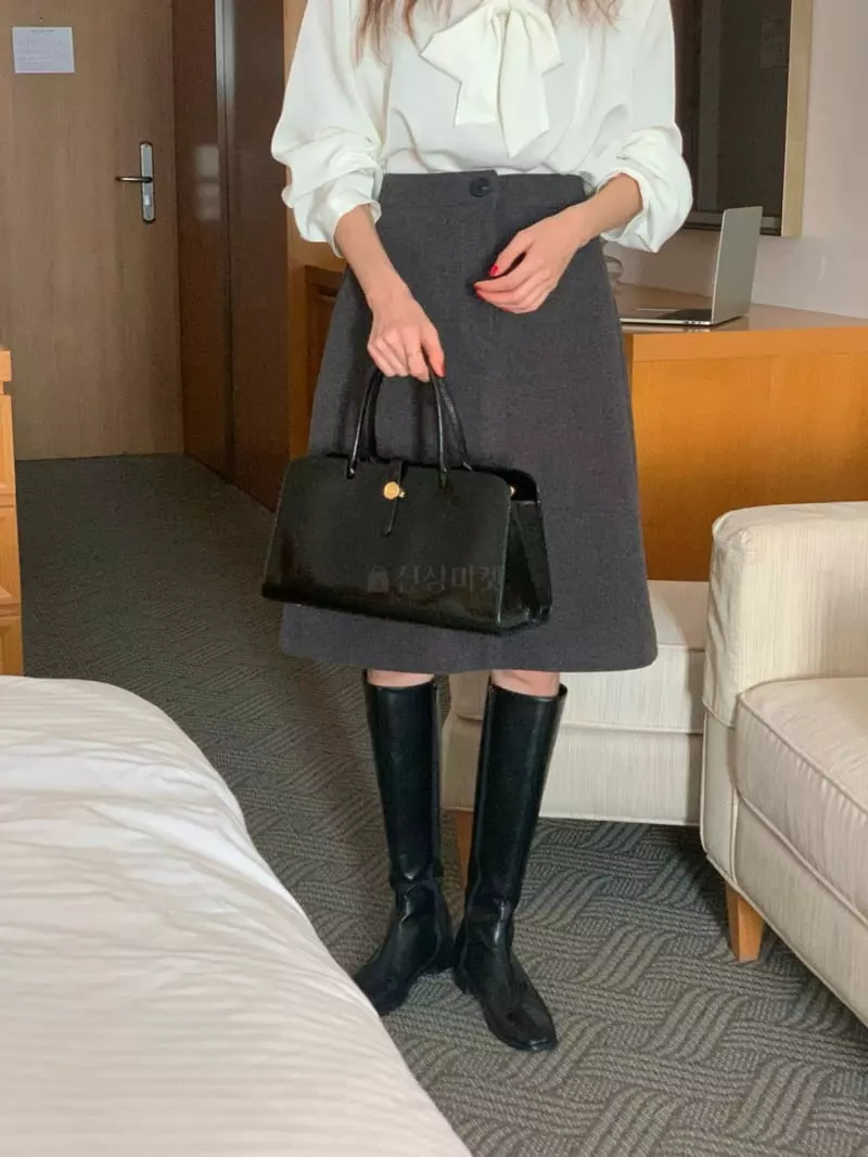 February - Korean Women Fashion - #restrostyle - Boa Skirt - 5