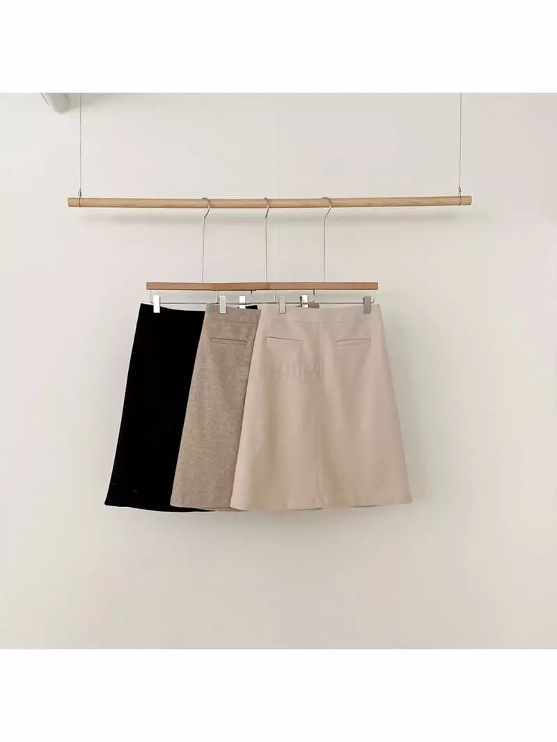 February - Korean Women Fashion - #restrostyle - Regular Skirt - 3