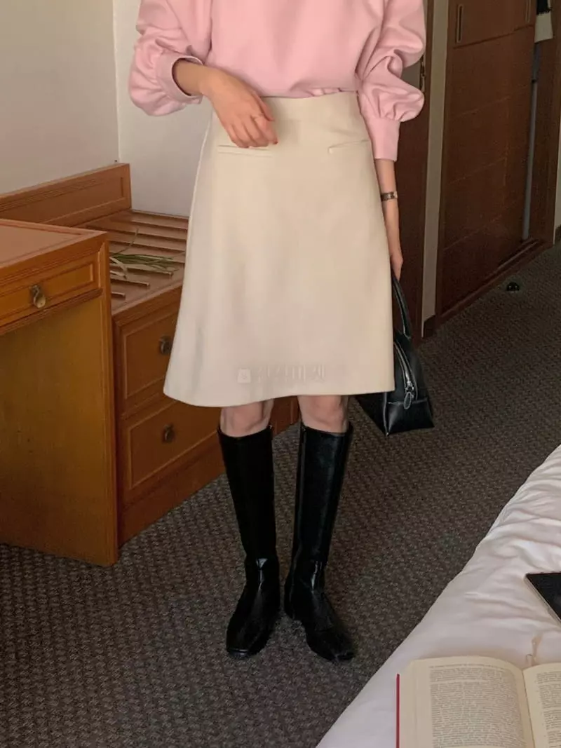 February - Korean Women Fashion - #restrostyle - Regular Skirt - 4