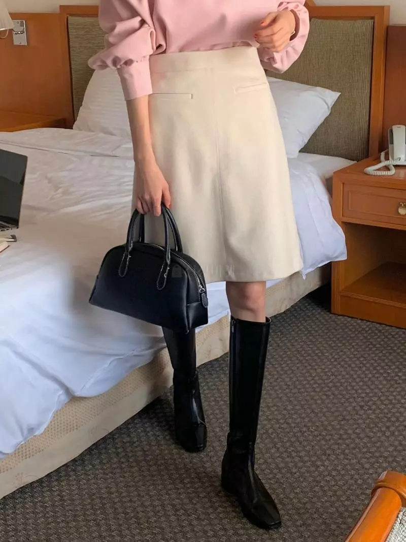 February - Korean Women Fashion - #shopsmall - Regular Skirt - 5