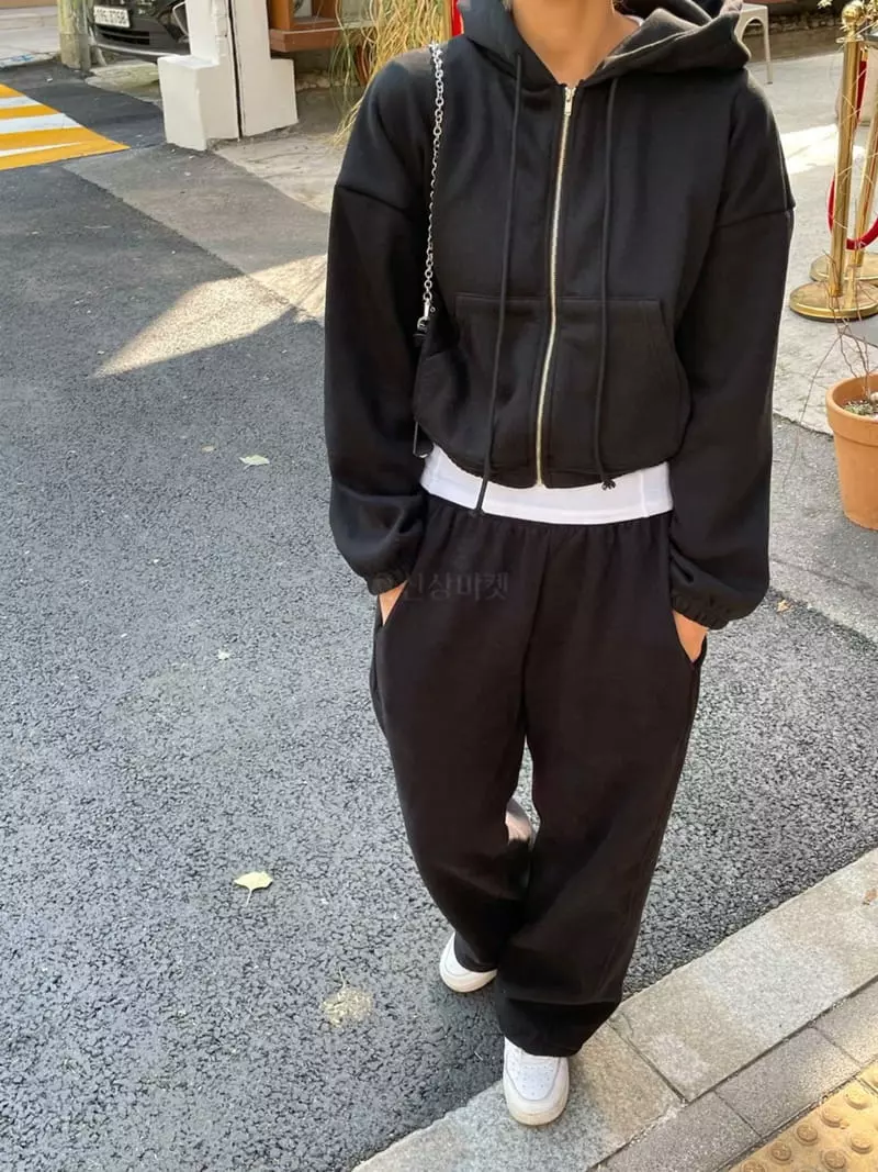 February - Korean Women Fashion - #vintagekidsstyle - Short Hoody Zip-up - 6