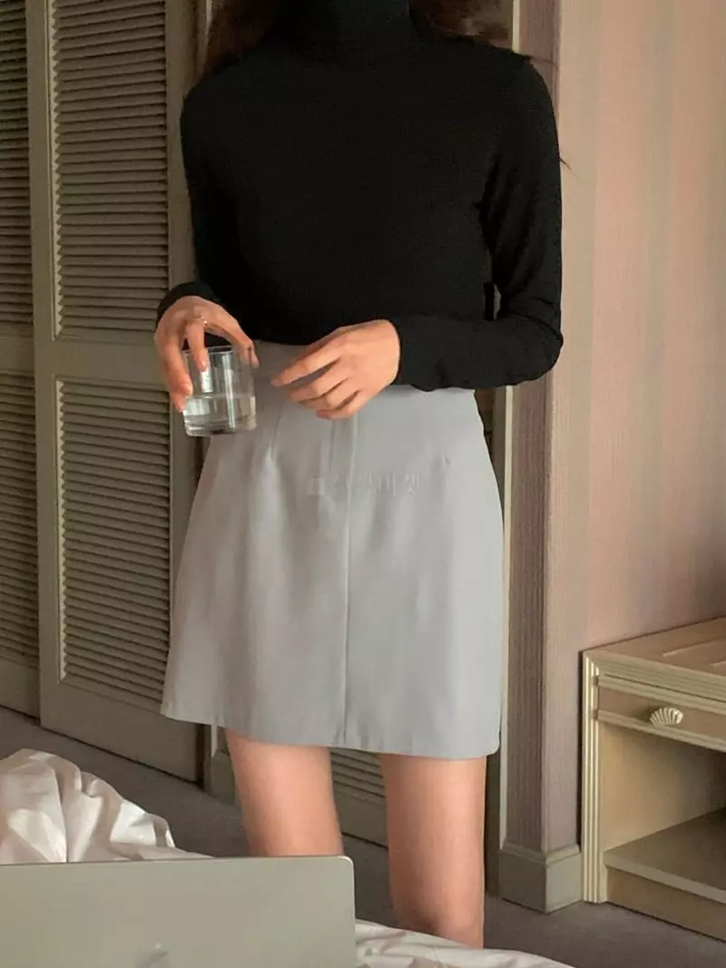 February - Korean Women Fashion - #womensfashion - Color Turtleneck Tee - 6