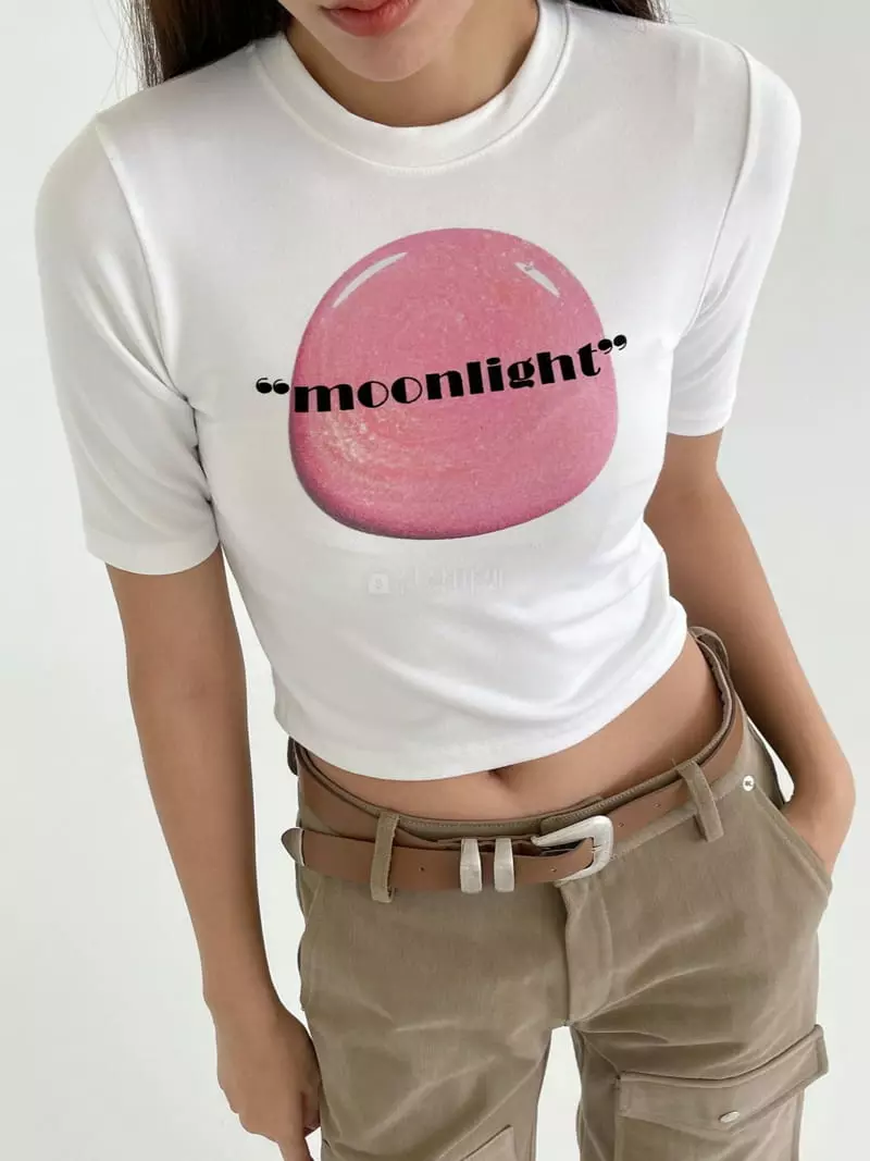 Feffer - Korean Women Fashion - #momslook - Moon Night Tee - 2