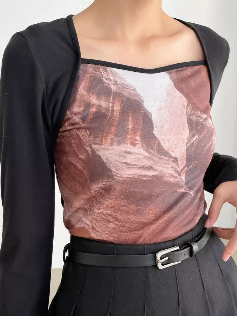Feffer - Korean Women Fashion - #womensfashion - Land Tee - 4
