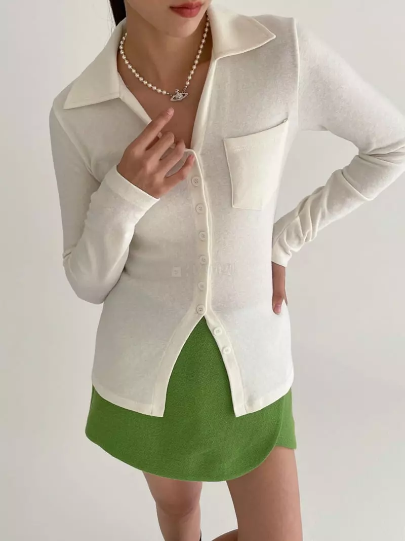 Feffer - Korean Women Fashion - #momslook - Line Shirt
