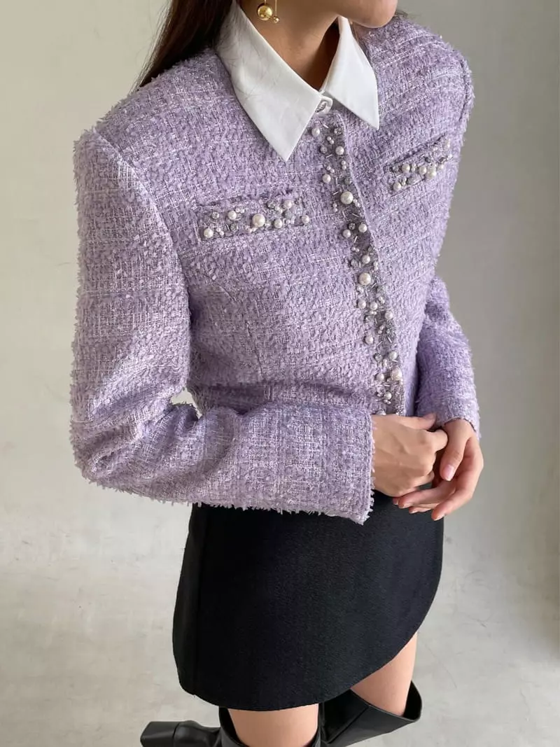 Feffer - Korean Women Fashion - #momslook - Beads Jacket