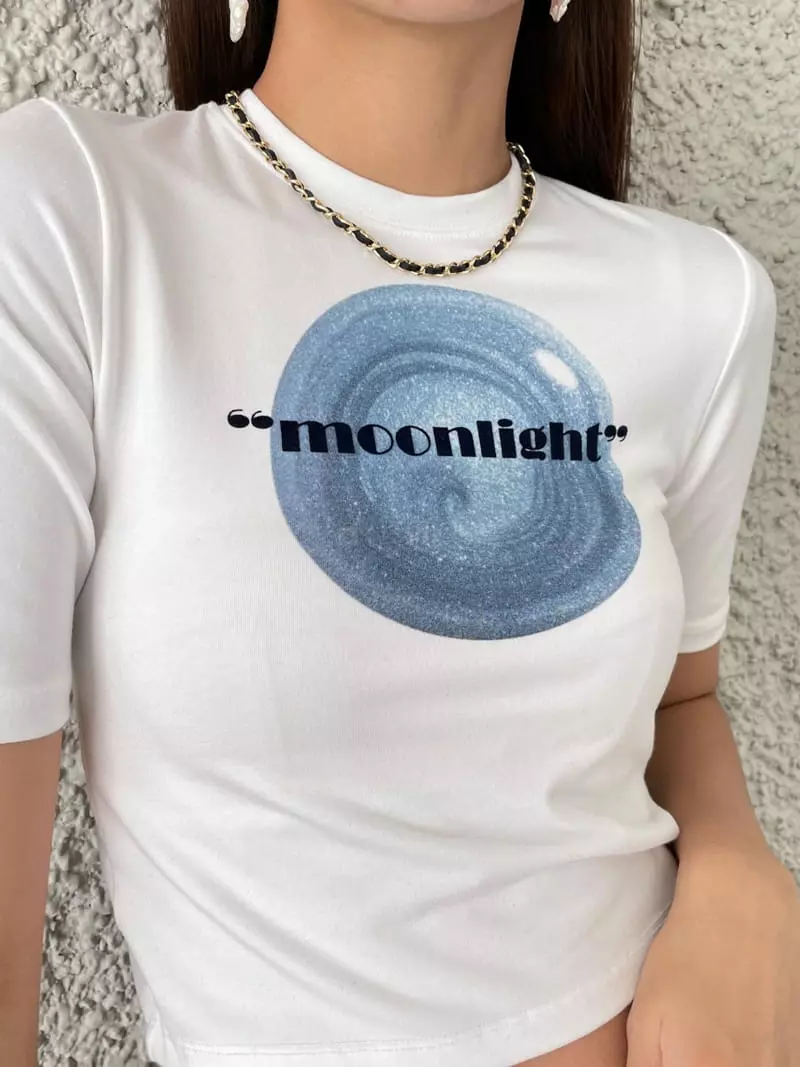 Feffer - Korean Women Fashion - #thelittlethings - Moon Night Tee