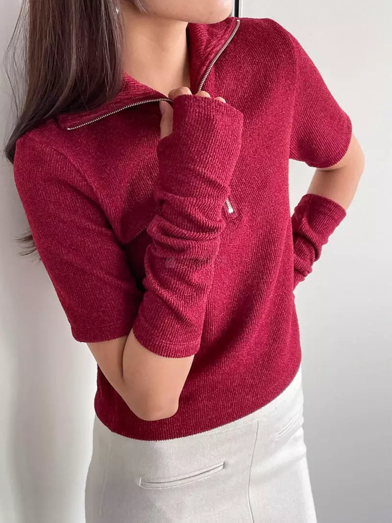 Feffer - Korean Women Fashion - #thelittlethings - Flin Warmmer Short Sleeves Warmer  Set - 2