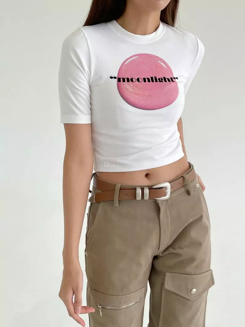 Feffer - Korean Women Fashion - #womensfashion - Moon Night Tee - 3
