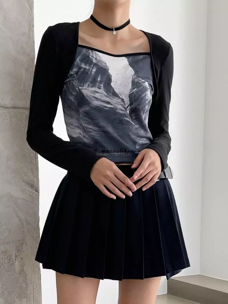 Feffer - Korean Women Fashion - #womensfashion - Land Tee