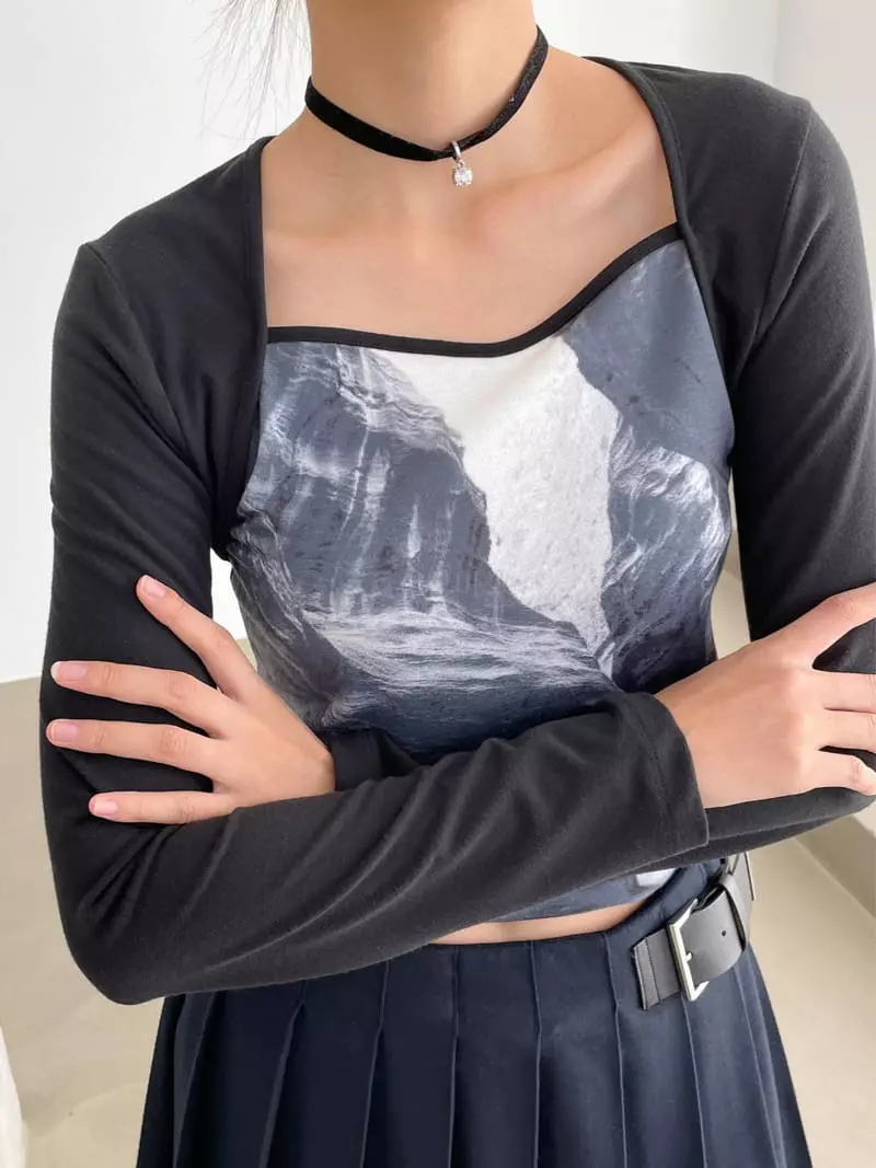 Feffer - Korean Women Fashion - #womensfashion - Land Tee - 3
