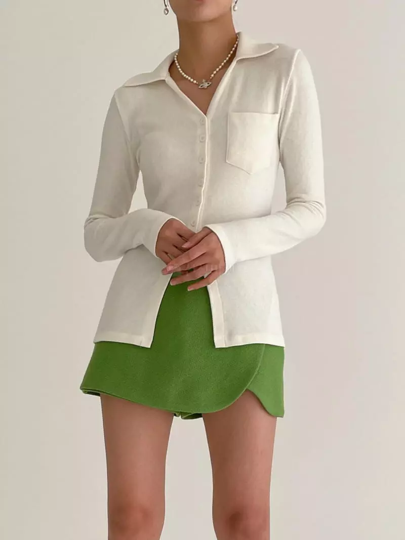 Feffer - Korean Women Fashion - #womensfashion - Line Shirt - 2