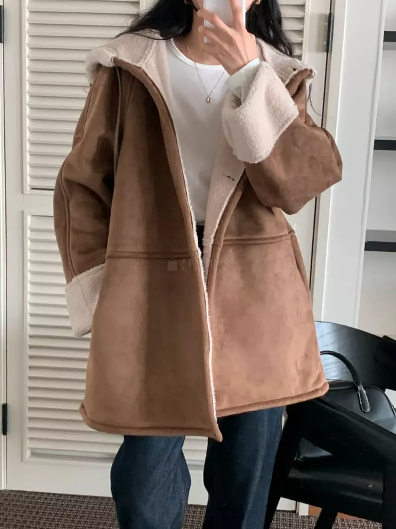 Ff - Korean Women Fashion - #momslook - Hoody Jacket - 3