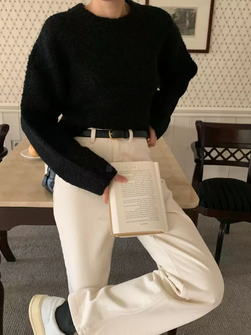 Ff - Korean Women Fashion - #momslook - Heavy Mohair Knit Tee - 6