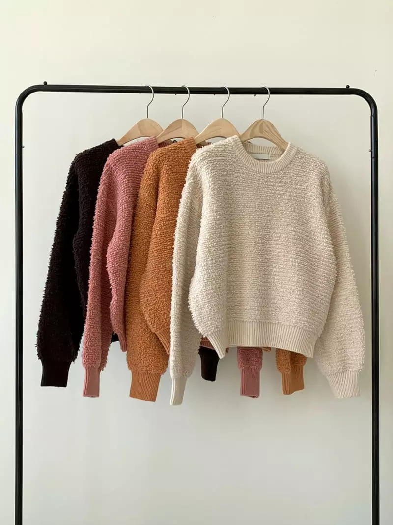 Ff - Korean Women Fashion - #momslook - Heavy Mohair Knit Tee - 9