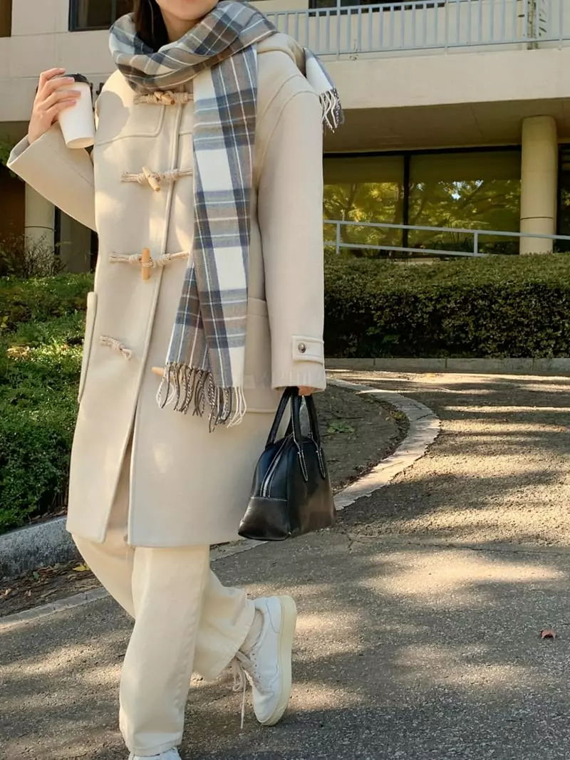 Ff - Korean Women Fashion - #momslook - Has Hoody Coat - 2