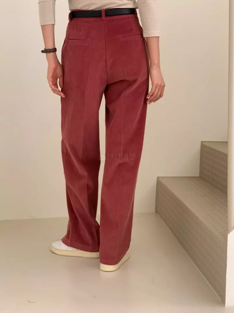 Ff - Korean Women Fashion - #momslook - Corduroy Pants - 9
