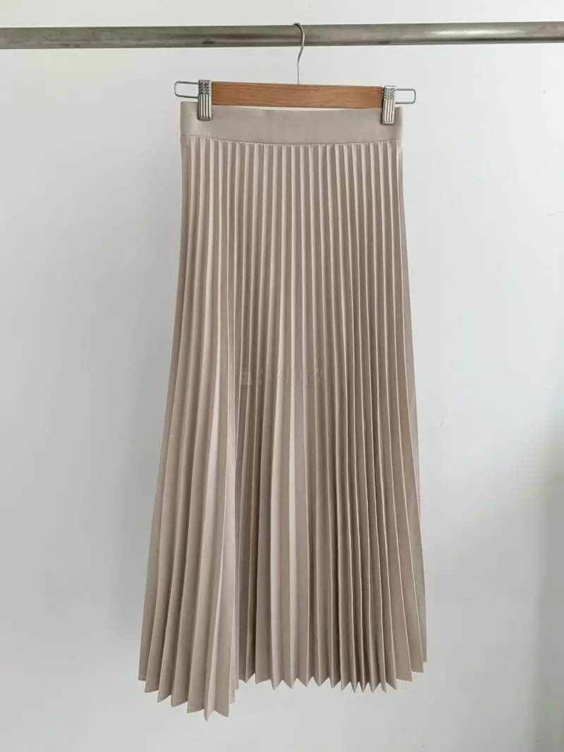 Ff - Korean Women Fashion - #momslook - Wrinkle Skirt - 2