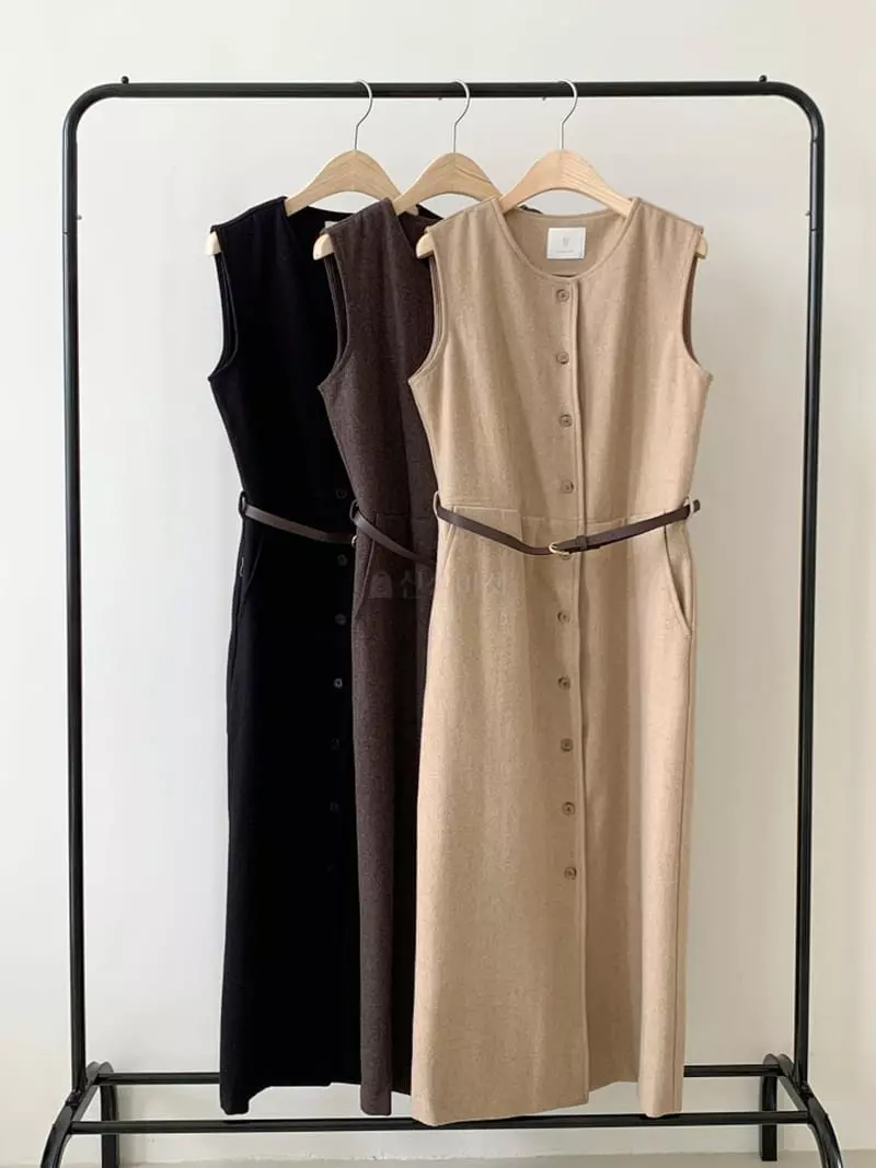 Ff - Korean Women Fashion - #momslook - Belt One-piece - 7
