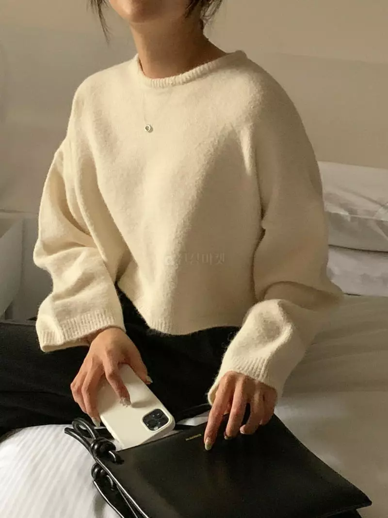 Ff - Korean Women Fashion - #momslook - Simple Knit Tee - 12