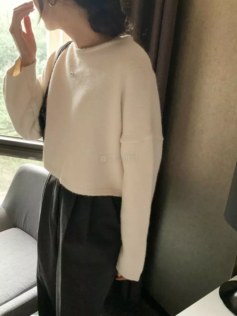 Ff - Korean Women Fashion - #momslook - Simple Knit Tee - 7