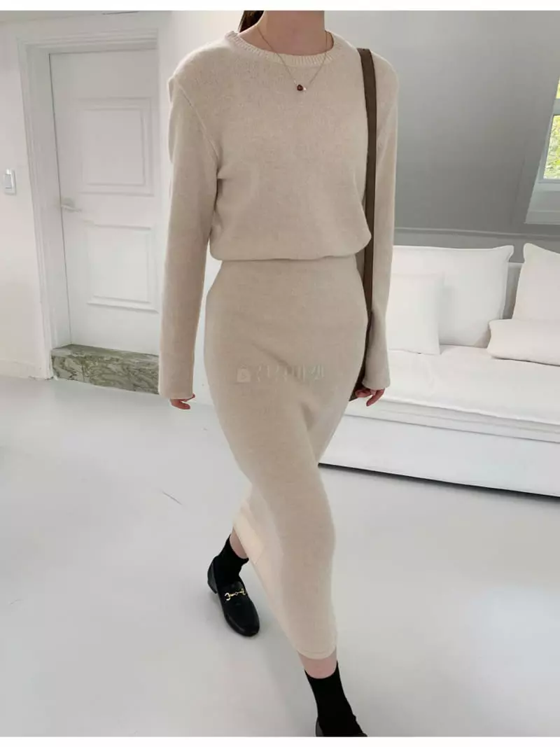 Ff - Korean Women Fashion - #momslook - Volume Top Bottom Set - 2