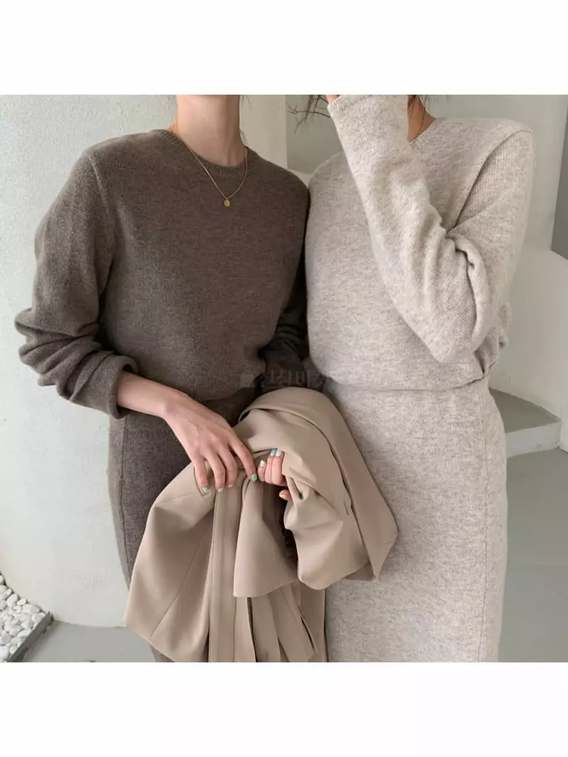 Ff - Korean Women Fashion - #momslook - Volume Top Bottom Set - 3