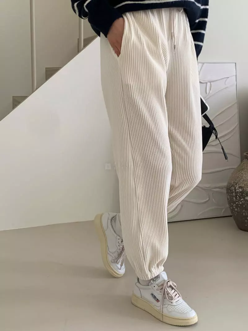 Ff - Korean Women Fashion - #momslook - Velvet Pants - 10
