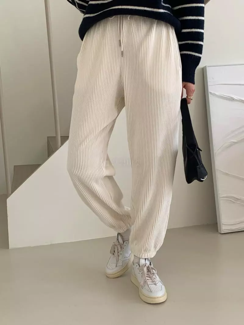 Ff - Korean Women Fashion - #momslook - Velvet Pants - 8