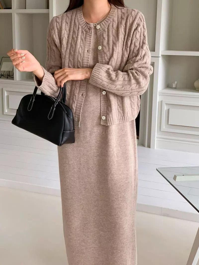 Ff - Korean Women Fashion - #womensfashion - Mov Twist Cardigan - 4