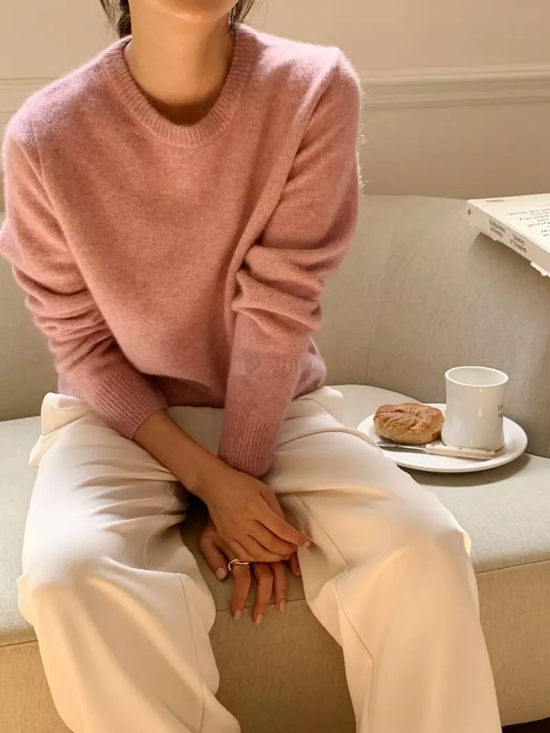 Ff - Korean Women Fashion - #momslook - Racoon Pine Knit Tee - 6