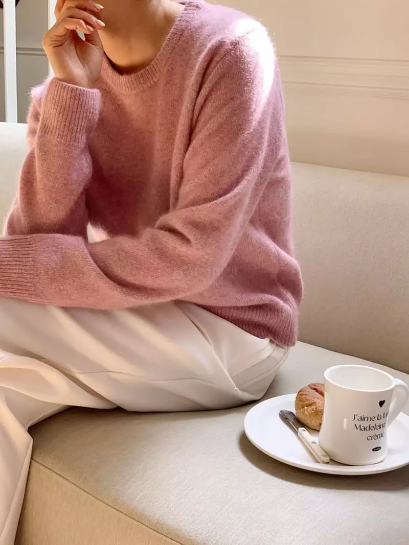Ff - Korean Women Fashion - #momslook - Racoon Pine Knit Tee - 8