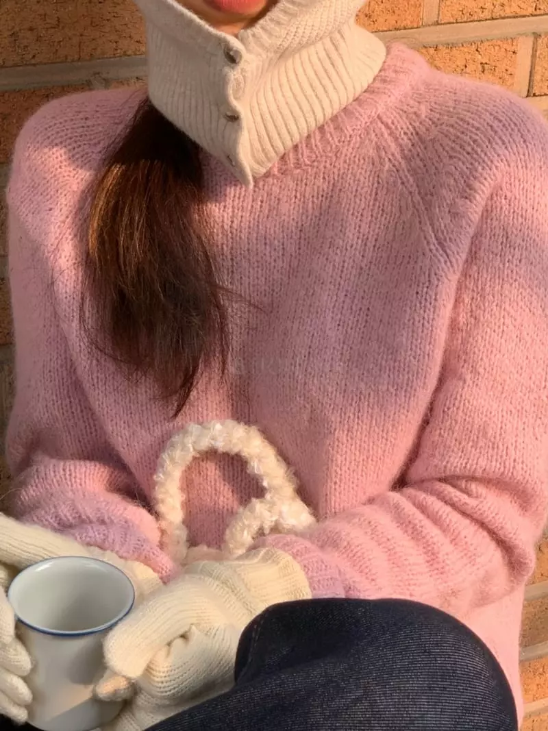 Ff - Korean Women Fashion - #momslook - Lama Knit Tee - 2