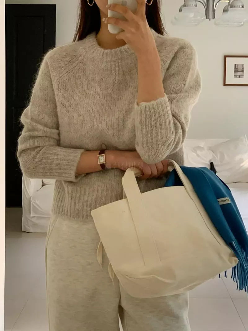 Ff - Korean Women Fashion - #momslook - Lama Knit Tee - 5