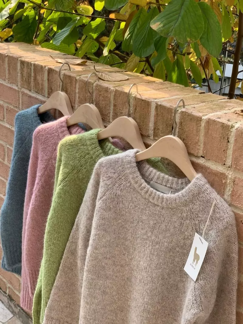 Ff - Korean Women Fashion - #momslook - Lama Knit Tee - 6