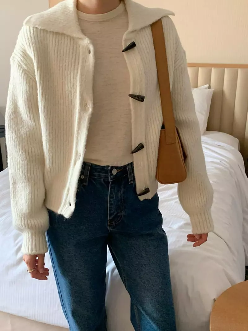 Ff - Korean Women Fashion - #momslook - Dduckboki Cardigan - 3