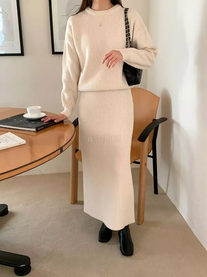 Ff - Korean Women Fashion - #pursuepretty - Boe Top Bottom Set - 3
