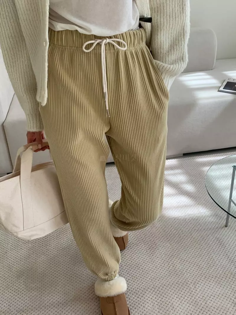 Ff - Korean Women Fashion - #pursuepretty - Velvet Pants - 2