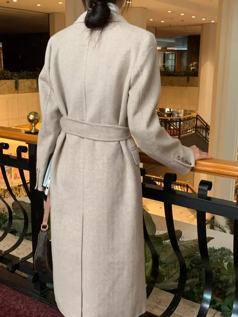 Ff - Korean Women Fashion - #vintagekidsstyle - Double Herringbone Coat - 4