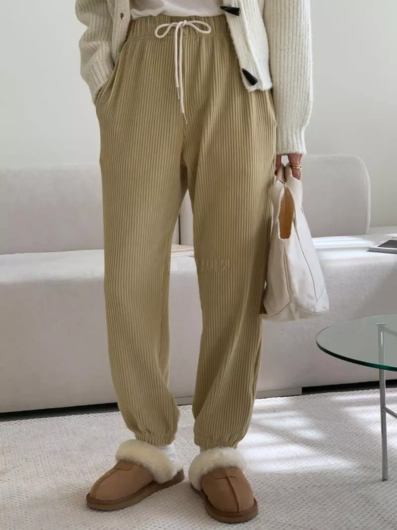 Ff - Korean Women Fashion - #restrostyle - Velvet Pants - 3