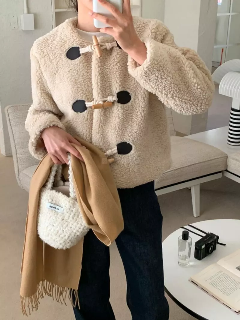 Ff - Korean Women Fashion - #restrostyle - Round Jacket - 12