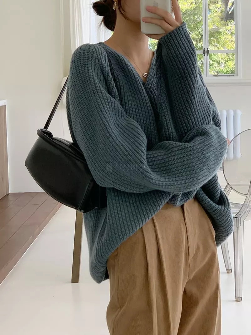 Ff - Korean Women Fashion - #romanticstyle - Tarin Knit Tee - 7