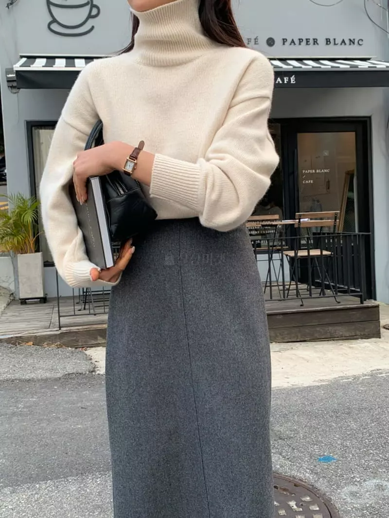 Ff - Korean Women Fashion - #romanticstyle - Jijel Knit Tee - 2