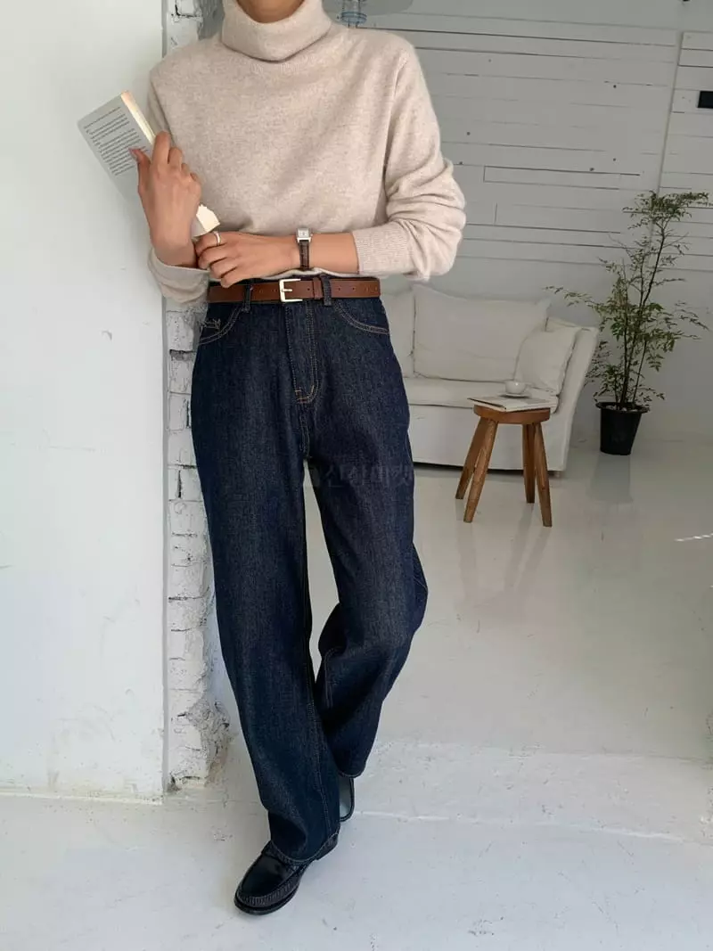 Ff - Korean Women Fashion - #restrostyle - Non Fade Jeans - 4