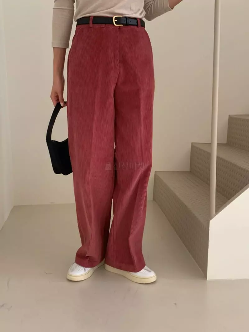 Ff - Korean Women Fashion - #shopsmall - Corduroy Pants - 6