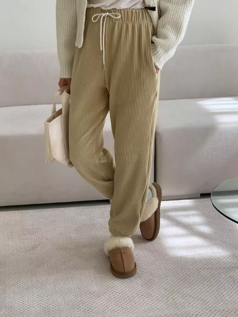 Ff - Korean Women Fashion - #shopsmall - Velvet Pants - 5