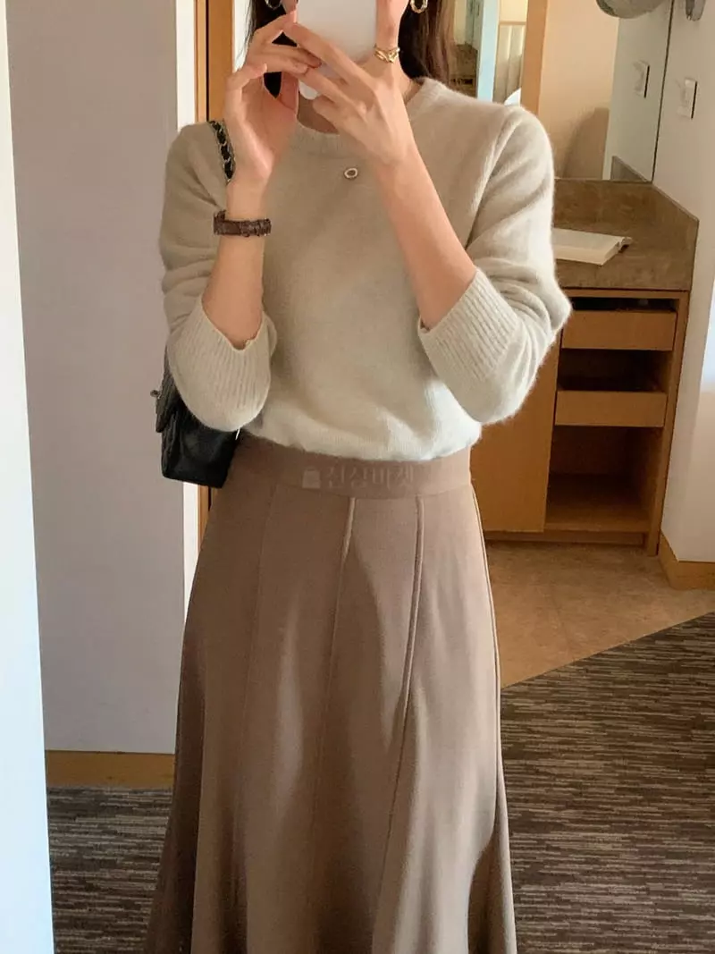 Ff - Korean Women Fashion - #romanticstyle - Neta Knit Tee - 4